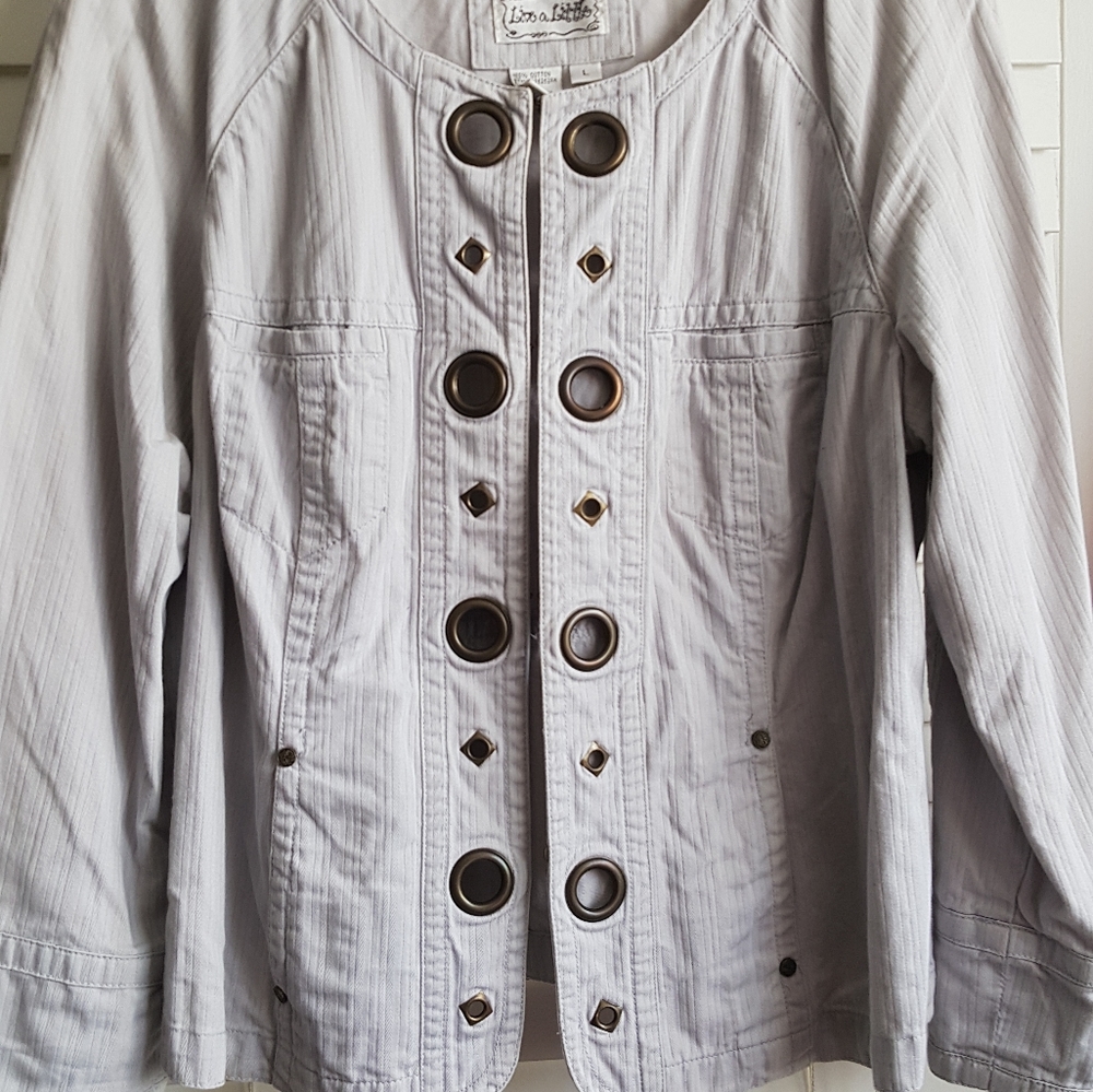 NWT live a little gray jacket